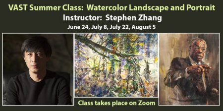 VAST Summer Class: Watercolor Landscape and Portrait with Stephen Zhang