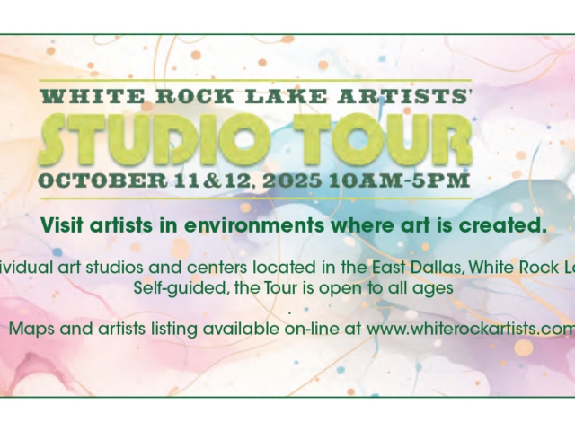 White Rock Lake Artists’ Tour Returns 10.11 & 10.12