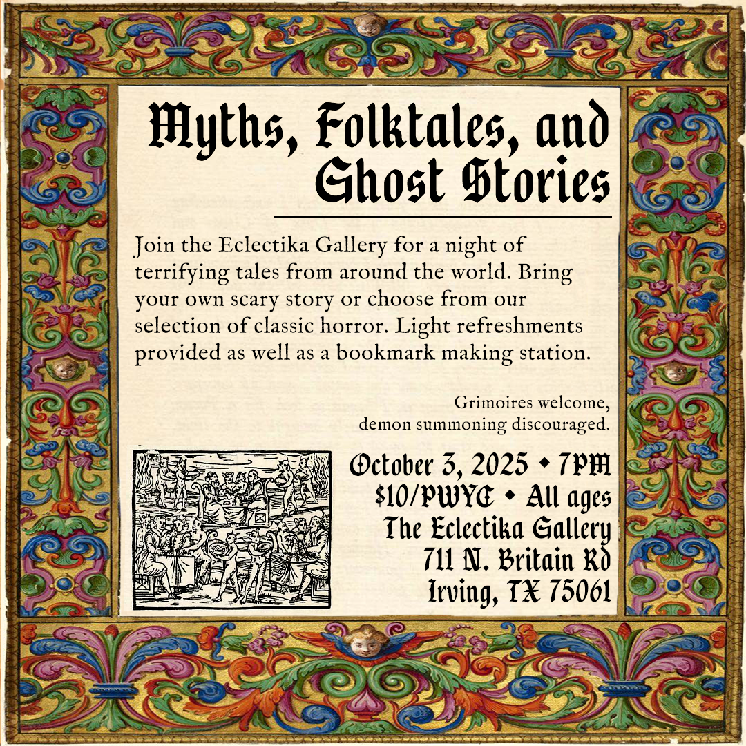 MYTHS, FOLKTALES, AND GHOST STORIES + BOOKMARK MAKING 