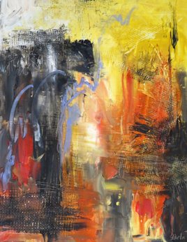 Darla Bostick demo at February 23 Weatherford Art Association meeting