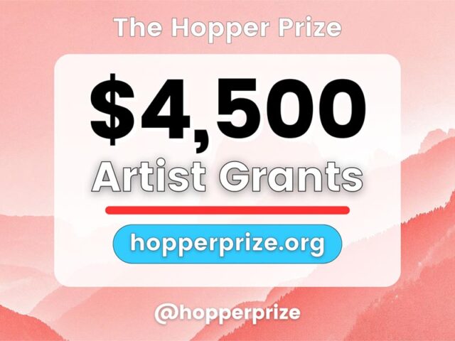 $4,500 Artist Grants | The Hopper Prize Fall 2026