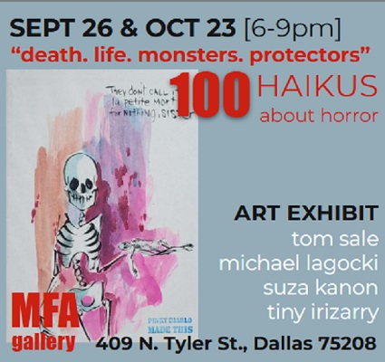 “100 Haikus about Horror” Group Art Opening